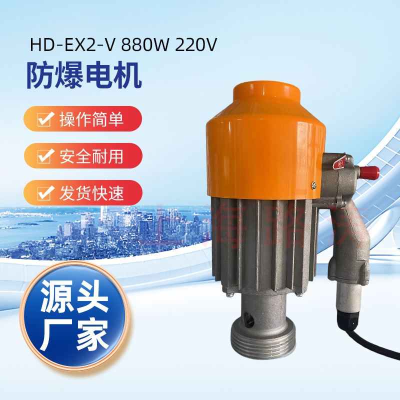 上海路涛HD-EX2-V防爆电机电动插桶泵电动抽液泵配用电机防爆电机
