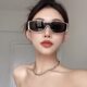 Europe and the United States cross-border new sunglasses men's and women's large frame conjoined sunglasses travel glasses UV protection sunglasses wholesale