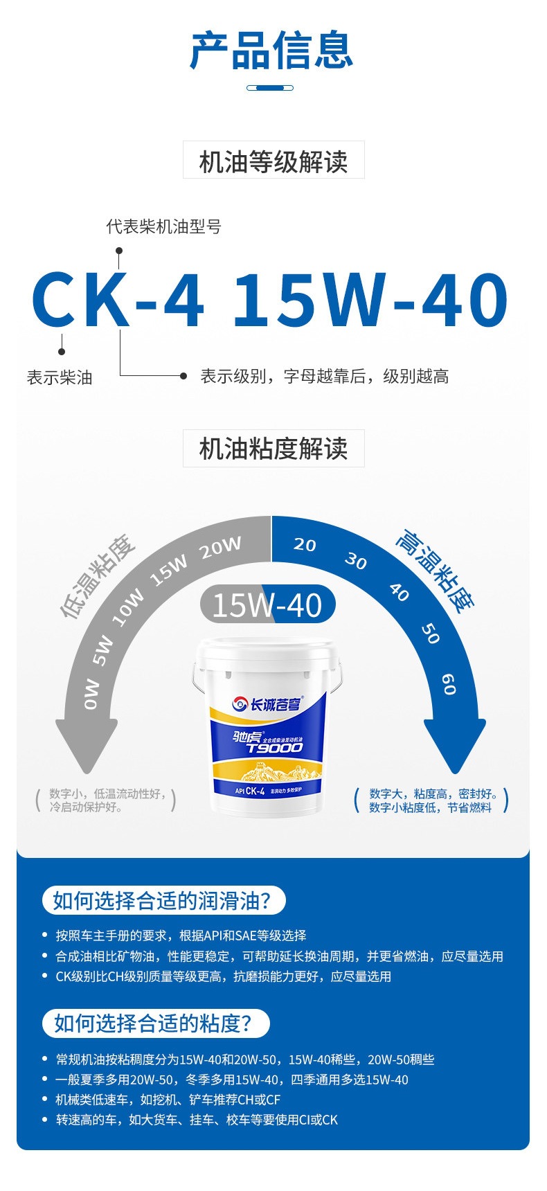 Fully synthetic CI/CJ diesel engine oil 15W40 genuine 18-liter large container 20W50 truck diesel engine oil