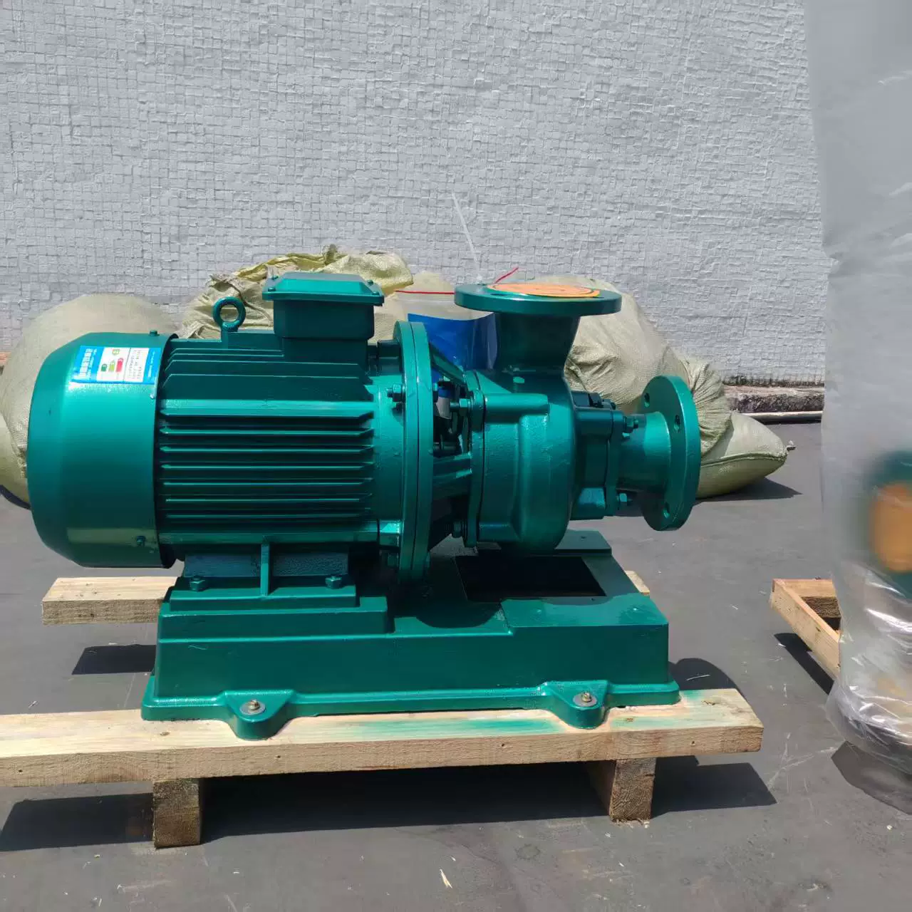 Горизонтальный насос для канализации Huizhou Ward с импеллером для горизонтальной резки, чугунный материал, большой расход, низкий подъем, для канализации.