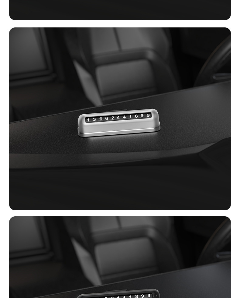 Temporary Parking Plate Creative Gift Printable Logo Moving License Plate Car Supplies Interior Wholesale Parking Number Plate