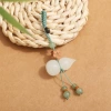 Keychain white jade