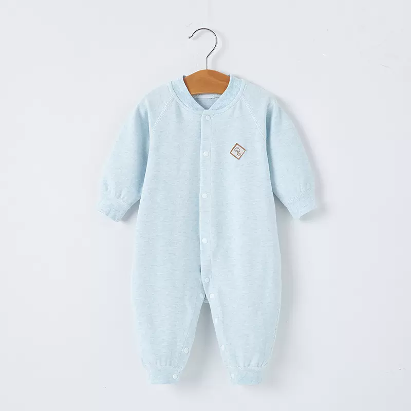 婴儿连体衣a类纯棉舒绒春秋宝宝春装哈衣打底衣服新生爬服百搭
