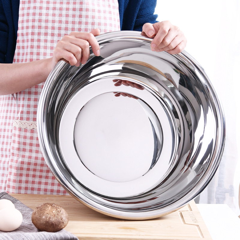 Lavabo de acero inoxidable grueso, tanque de cocina, tanque de condimento de cantina, lavabo de verduras grande y lavabo, maceta para hornear, maceta de regalo