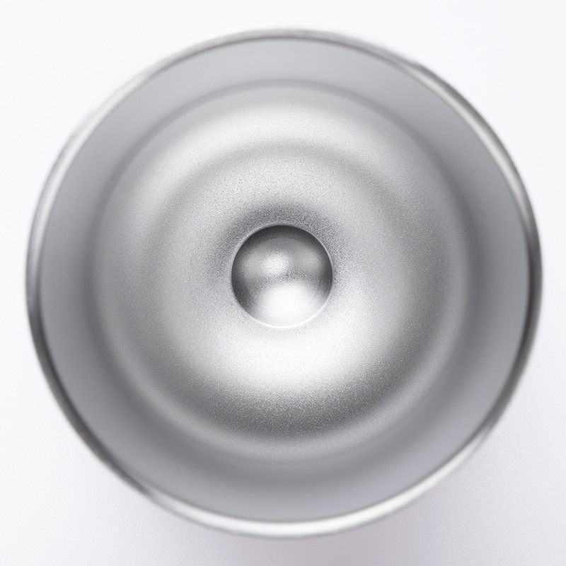 Copa de cáscara de huevo especial transfronteriza 304 copa de vino tinto de acero inoxidable de doble capa vacío Copa en forma de U taza de vacío taza de vientre grande al por mayor