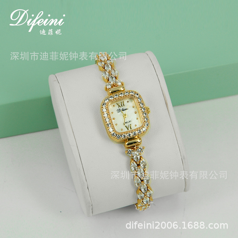 工厂新款时尚镶钻ins网红女表石英跨境 网红直播热卖手表女士批发