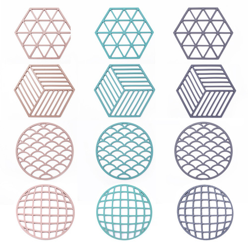 Silicone Mat Nordic Style Insulated Waterproof Non-slip Dinner Plate Mat, Heatproof Mug Mat for Home Dining Table Insulation Protection Pad