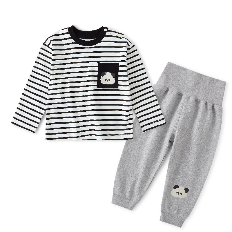 스트라이프 블랙 + 솔리드 그레이