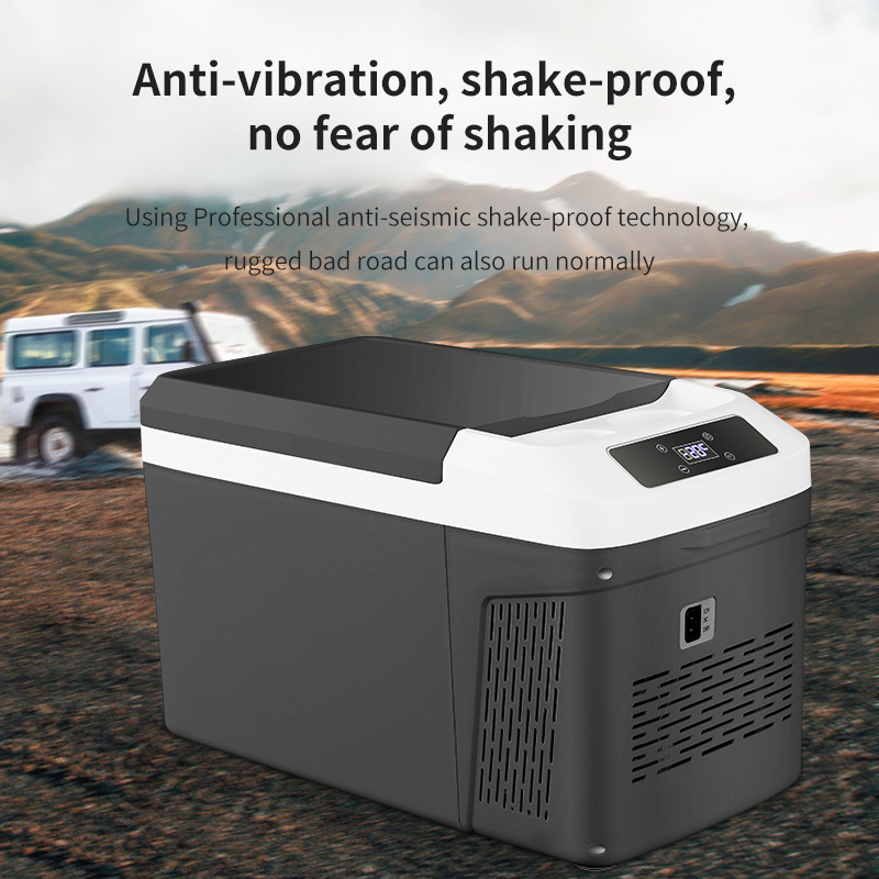 Car Refrigerator, Portable Truck Compressor Refrigeration, Dual-Use for Refrigeration and Freezing, Small Refrigerator for Home and Vehicle Use