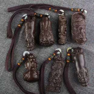 Hot-selling fine wooden Vietnamese agarwood veneer black handle wooden tourist crafts wholesale