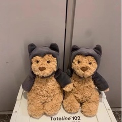 国产jellycat nip旗下jelly蝙蝠熊玩偶公仔毛绒玩具礼物可爱娃娃