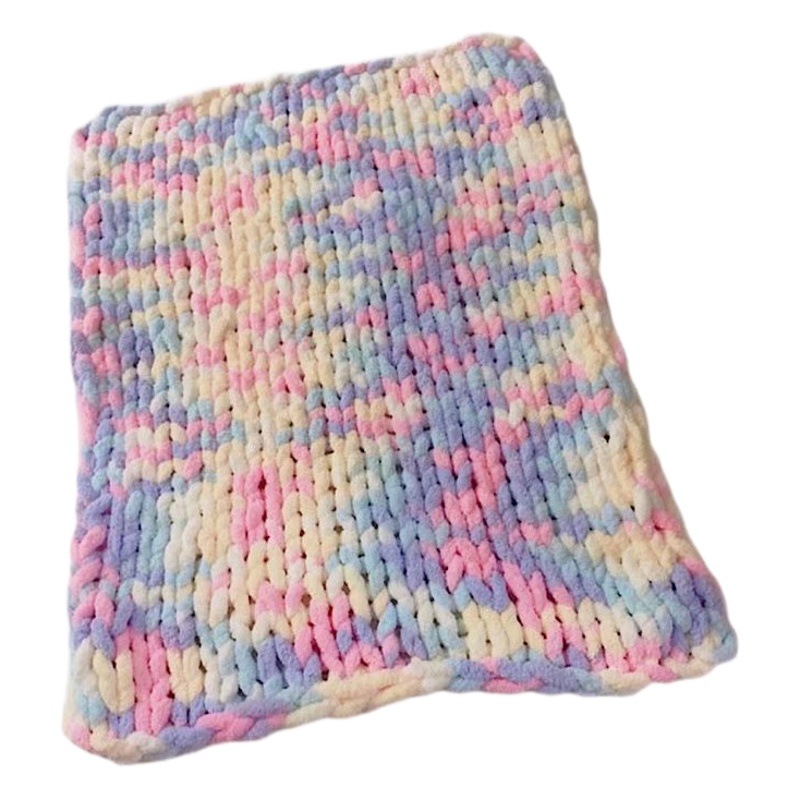 Hilo de lana de tira de hielo grueso, línea de cola de gato, hilo de salchicha, dedo diy, bolso de gancho, cojín, manta, nido de gato, árbol grande, suéter decorativo