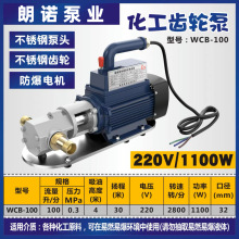 WCB便携榨油机泵电动抽油泵手提式齿轮泵防爆汽油齿轮油泵菜籽油