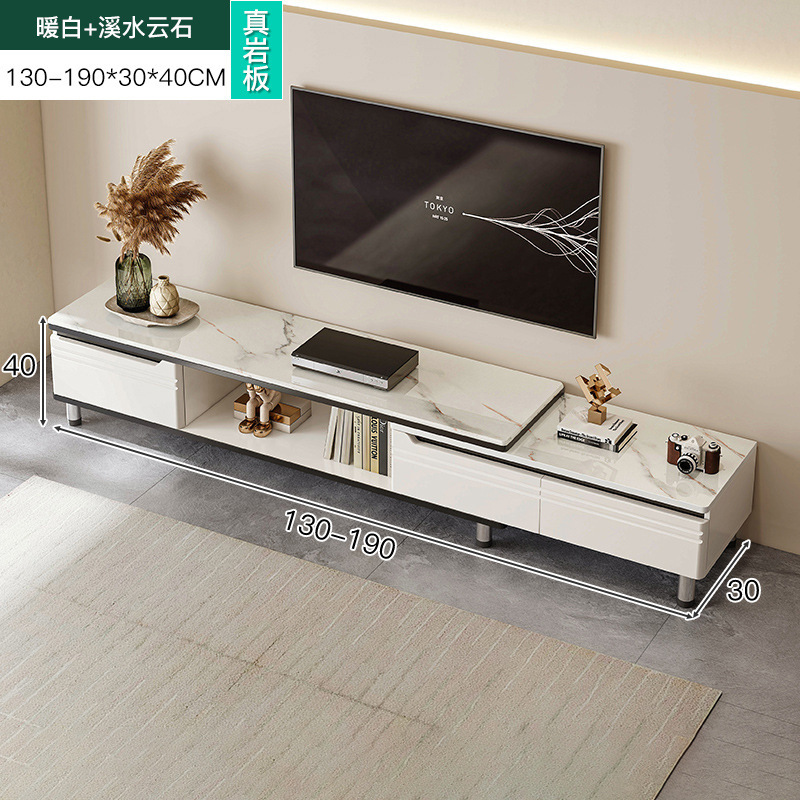 Gabinete de TV simple moderno pequeño apartamento sala de estar en casa gabinete de TV gabinete de piso de lujo mesa de café gabinete de TV combinación