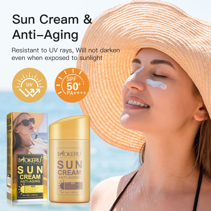 Maginot Full English Sunscreen Gold Bone Collagen Sunscreen Box Isolation Anti-UV Transfronterizo Temu