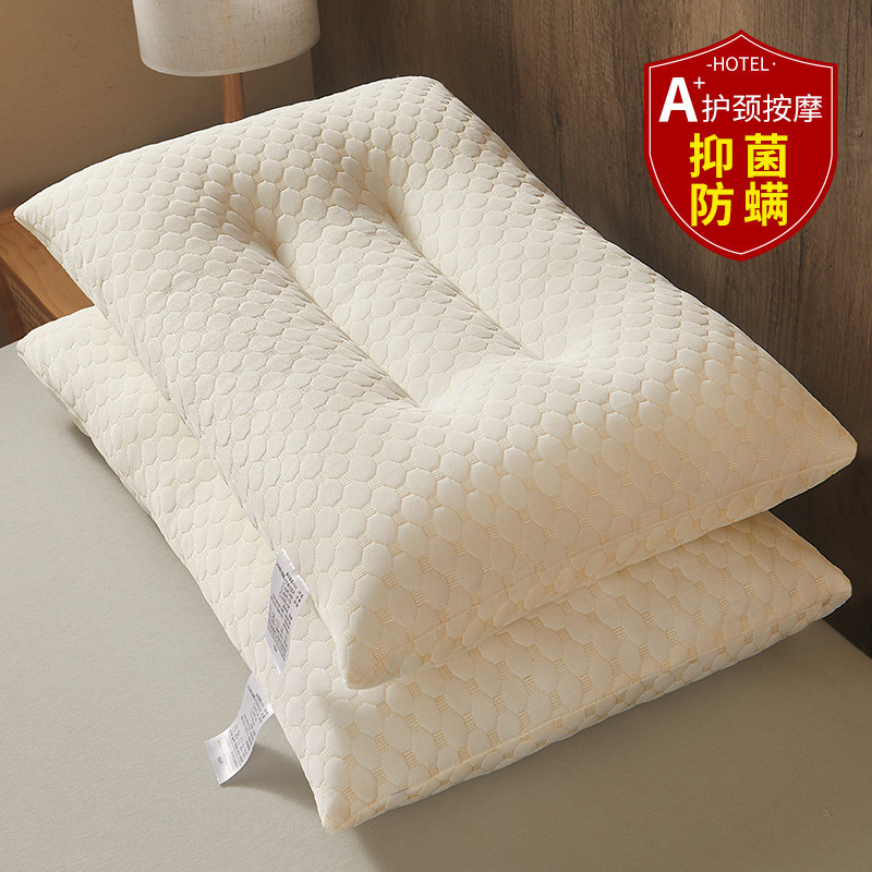 almohada de cápsula de nube almohada de cápsula espacial almohada de masaje antibacteriana un par de dormitorio de hotel de familia para estudiantes protege la columna cervical