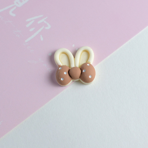 Bestselling Rice Coffee Milk Tea Color miu Bear Strawberry Bear Bow Tie Phone Case Resin Accessory Decoration Parts pj448