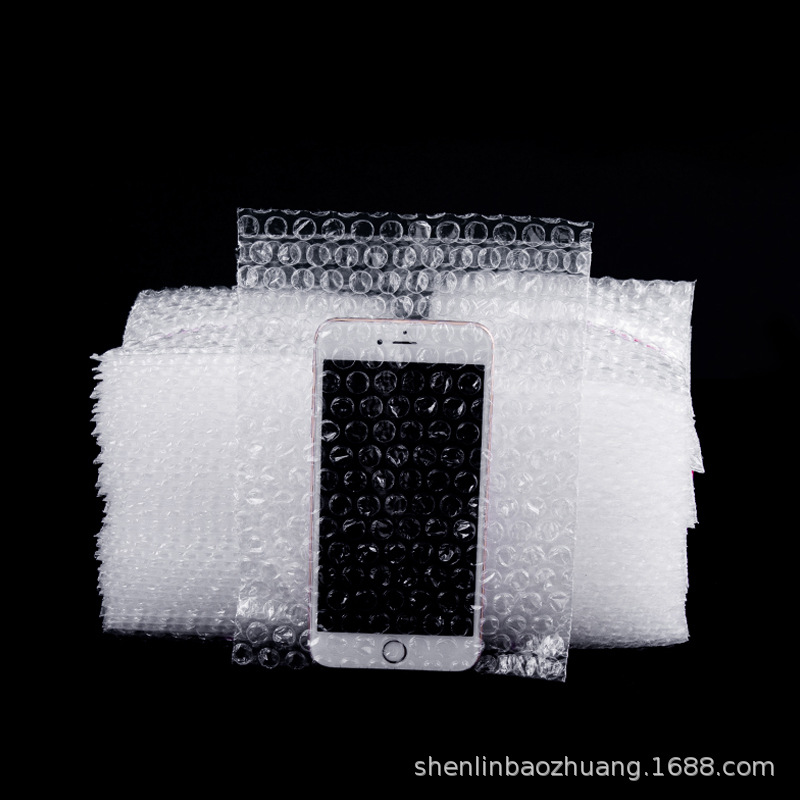 Bolsa de burbuja de nuevo material espesado bolsa de burbuja a prueba de choque tamaño de película de burbuja roja fábrica directa para la producción