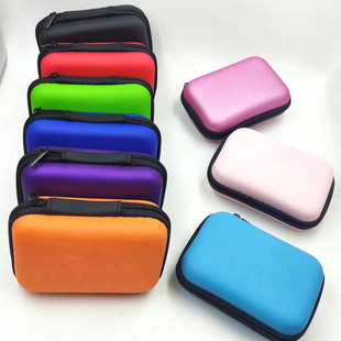 Factory spot color camera bag data line rectangular headphone bag thickened EVA storage box 11 colors optional