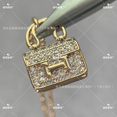 水貝高バージョンV金新康康包満ドリル925銀メッキ18kペンダント鎖骨ネックレス女性メーカー卸売り