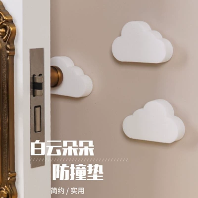 Simple anti-collision pad, silent adhesive, cushioning anti-impact particles for walls, behind doors, wardrobe cabinets, doors, and bathrooms, silent for home use