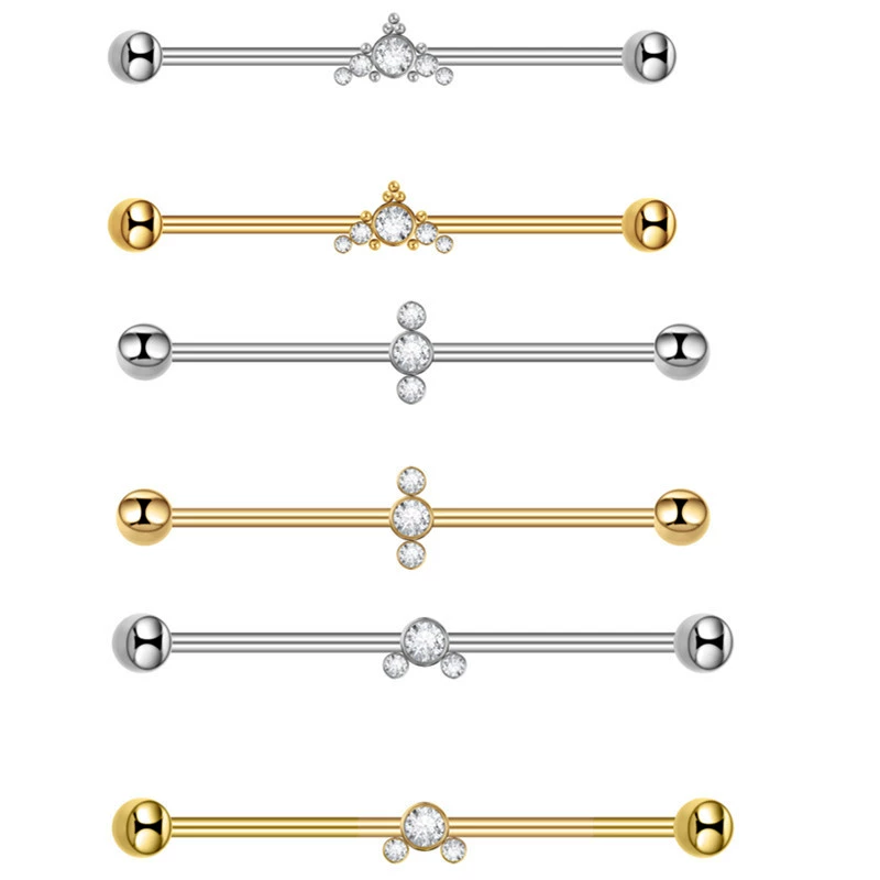 Zirconium, earrings, piercing, (Cross-border trading), wholesale