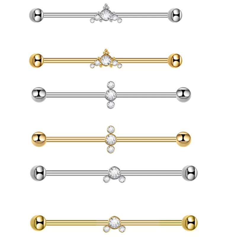 Zirconium, earrings, piercing, (Cross-border trading), wholesale