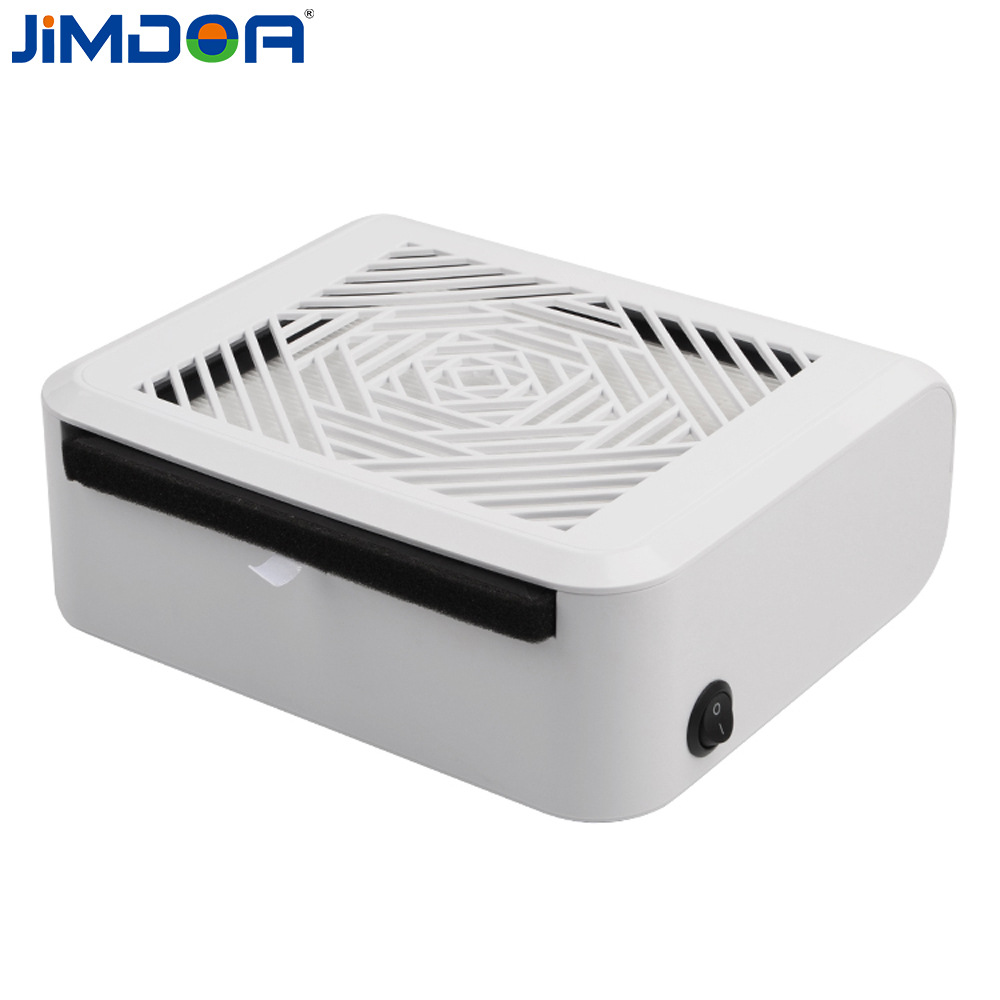 JIMDOA limpiadora de uñas personalizada transfronteriza 45W succión súper silenciosa material ABS filtro de ceniza de uñas