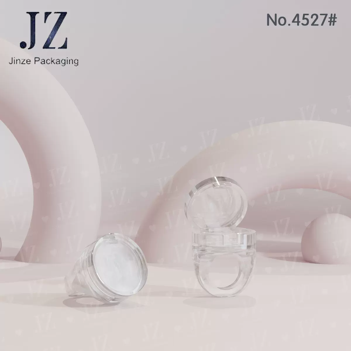 进泽订货  戒指状 唇膜盒 唇泥罐 塑料空盒包材