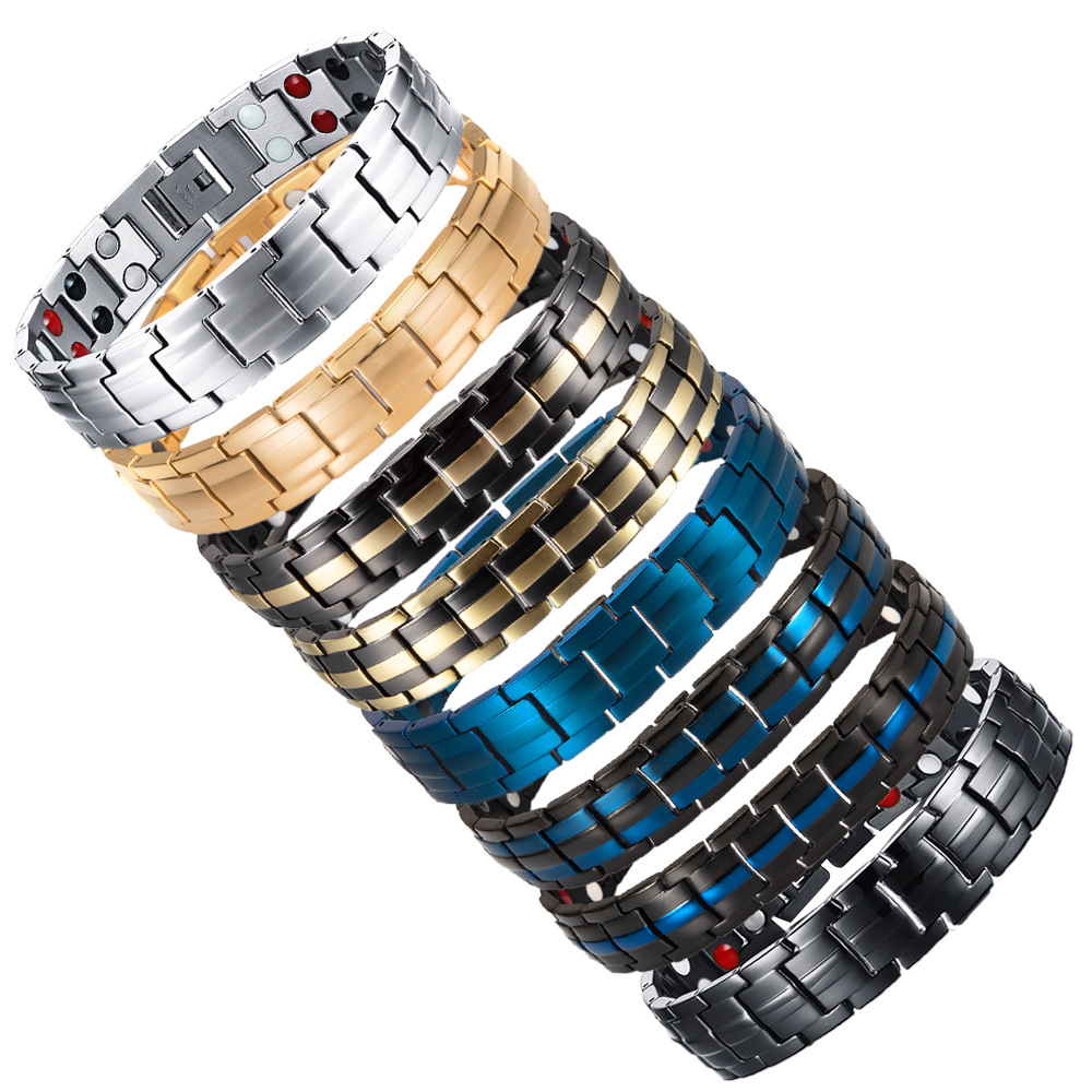 European and American Trendy Bracelet Cross-border Bracelet Blood Circulation Bracelet Multi-color Optional