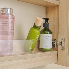 Transparent Acrylic Mirror Cabinet Partition Anti-Drop Bathroom Vanities Makeup Tiered Dividers Storage Blocking Panel