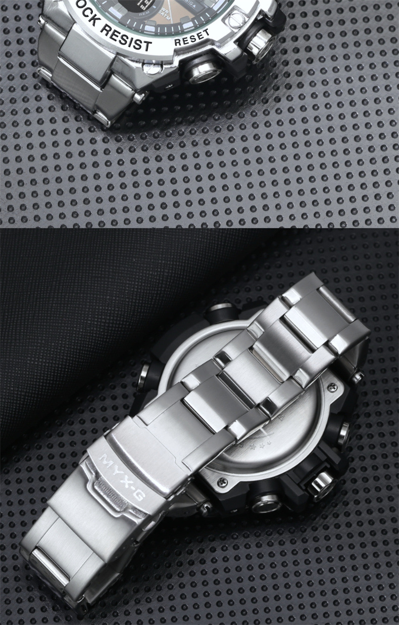 Cross-border e-commerce popular light steel heart business watch men's mechanical electronic watch multi-function electronic_voghion.com