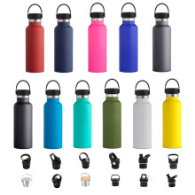 热销大卖款美式大口真空运动水壶户外便携提手大容量不锈钢保温杯