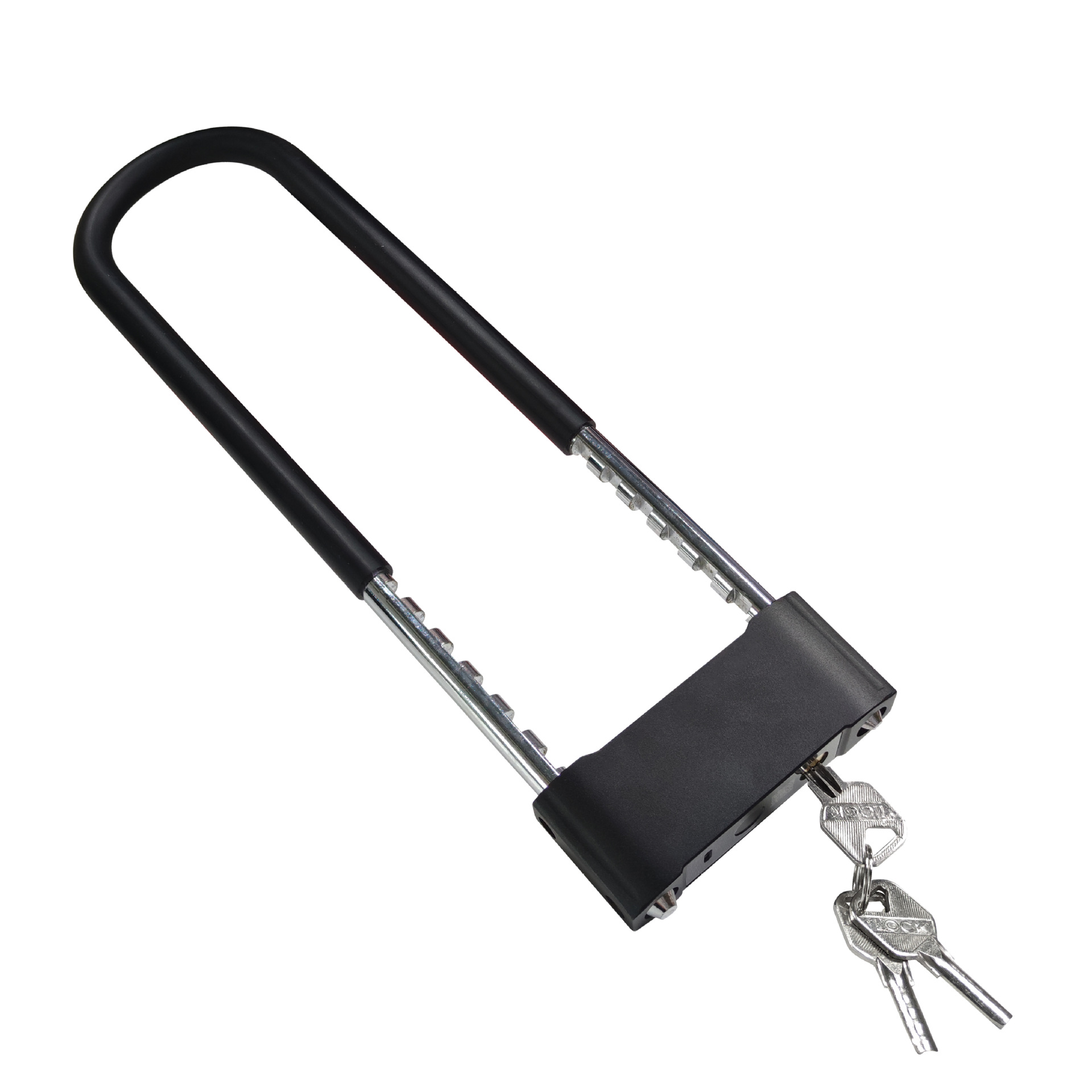 严选外贸出口跨境专供智能U型指纹锁店铺门锁双对开门锁涂鸦蓝牙