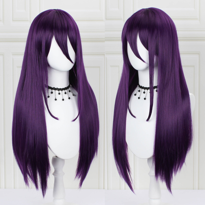 Cosplay Anime Wig "Doki Doki Literature Club" Yuri Long Purple in Stock