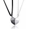 Pendant for beloved, magnetic necklace, chain, set heart-shaped, suitable for import