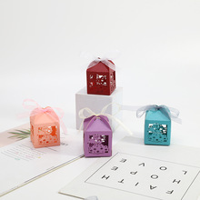 现货婚庆天使镂空喜糖盒子欧式礼品盒珠光纸盒糖果包装盒批发