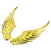 Three dimensional transport, metal solid sticker, decorations, in 3d format, eagle