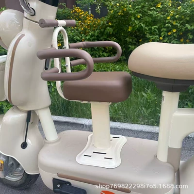vehicles is suitable for Yadi | Electric car child seat - thickened-brown-guardrail-bundling-device
