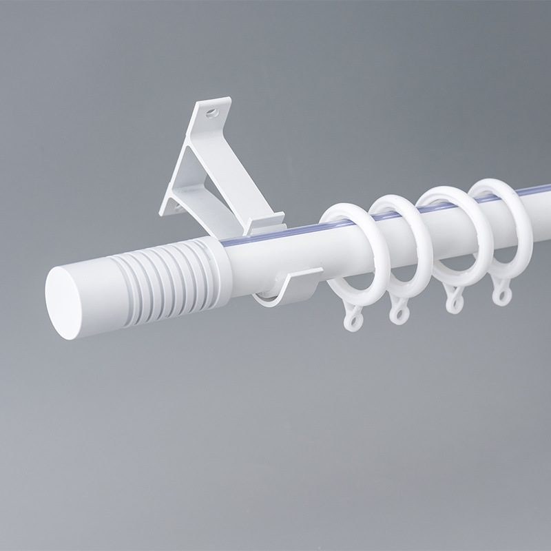 Moda gruesa de carga durable aleación de aluminio varilla romana de lujo cortina pista mudo Luz de lujo cortina varilla Romana