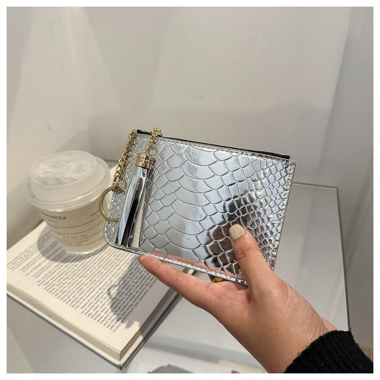 All Seasons Season Women's Gender Women's Solid Color Pu Leather Zipper Coin Purses
