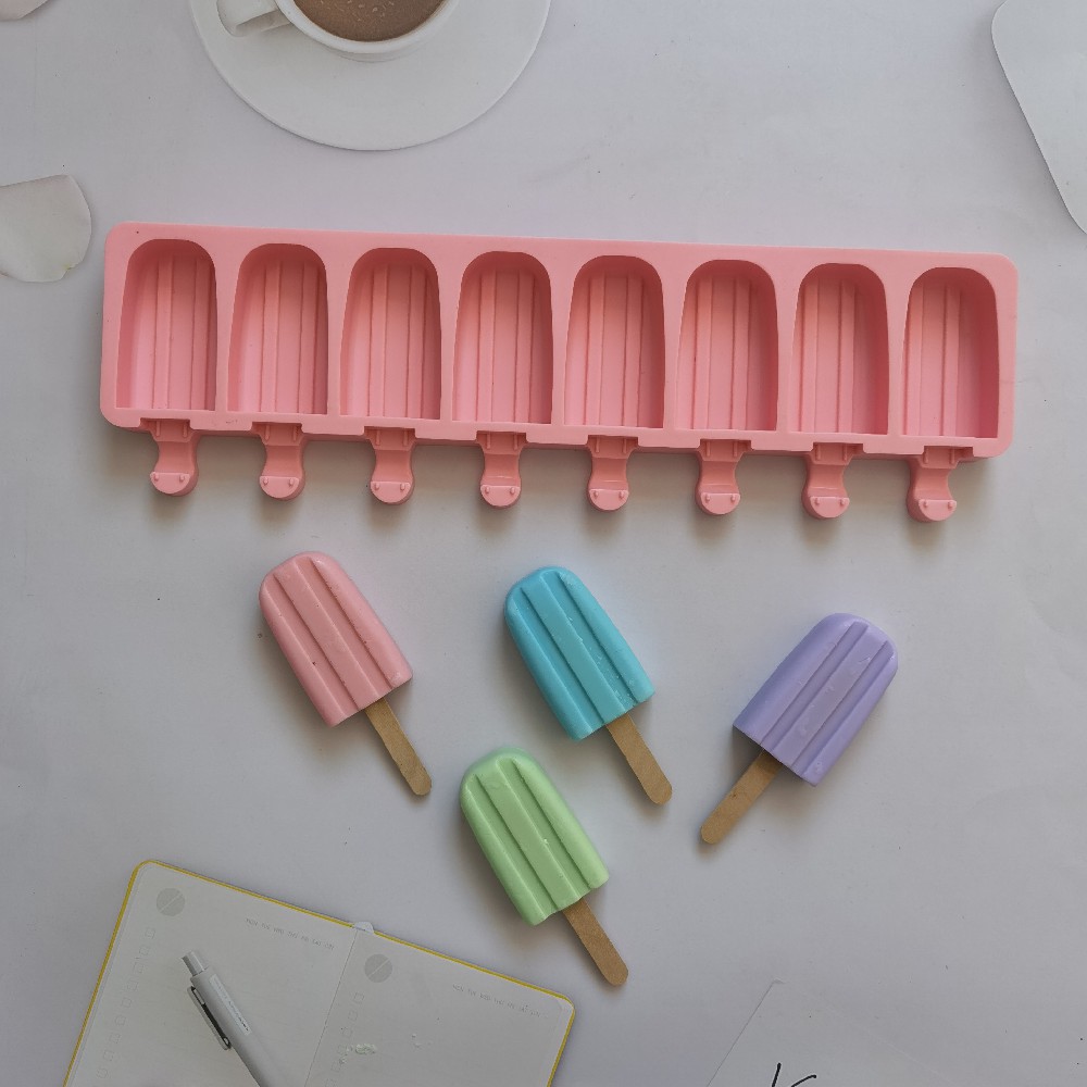 48 molde de silicona de doble ranura para pastel helado pudín molde de postre para jabón