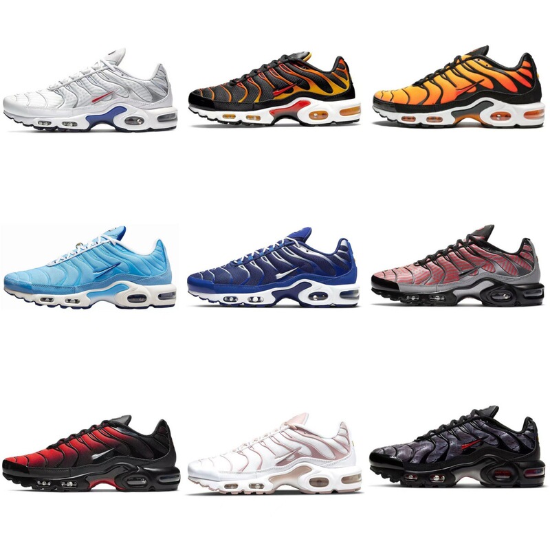 Putian Shoes TN Air Cushion Shoes Men's Black and White Air Cushion Running Shoes Heightened Steam Air Cushion sneaker Jogging Shoes