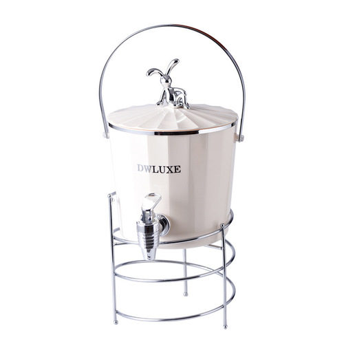 Ice bucket cold kettle with faucet cold drink bucket household cold kettle ice kettle fruit tea bucket wine cold brew kettle cold drink bucket
