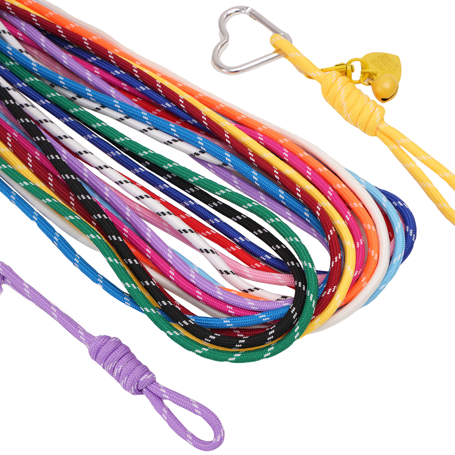 Cuerda redonda con núcleo 5mm color poliéster resistente al desgaste cuerda trenzada diy cuerda tejida hecha a mano material decorativo de llavero creativo image 3