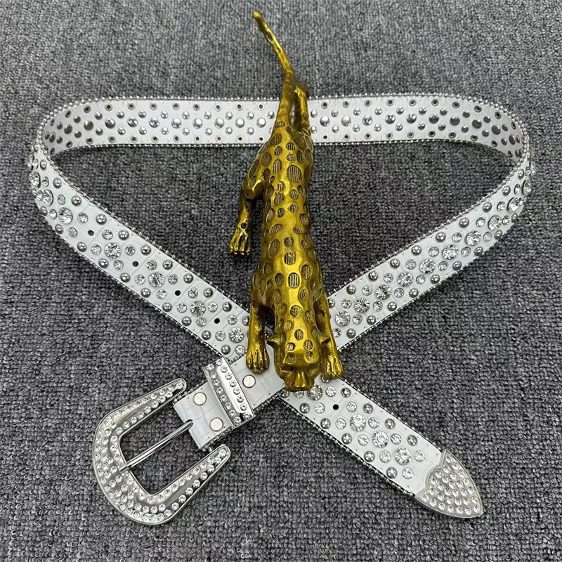 Hete verkopende damesriem met naaldgesp in Europese en Amerikaanse stijl, modieuze en veelzijdige decoratieve riem, volledige diamanten broekriem_voghion.com