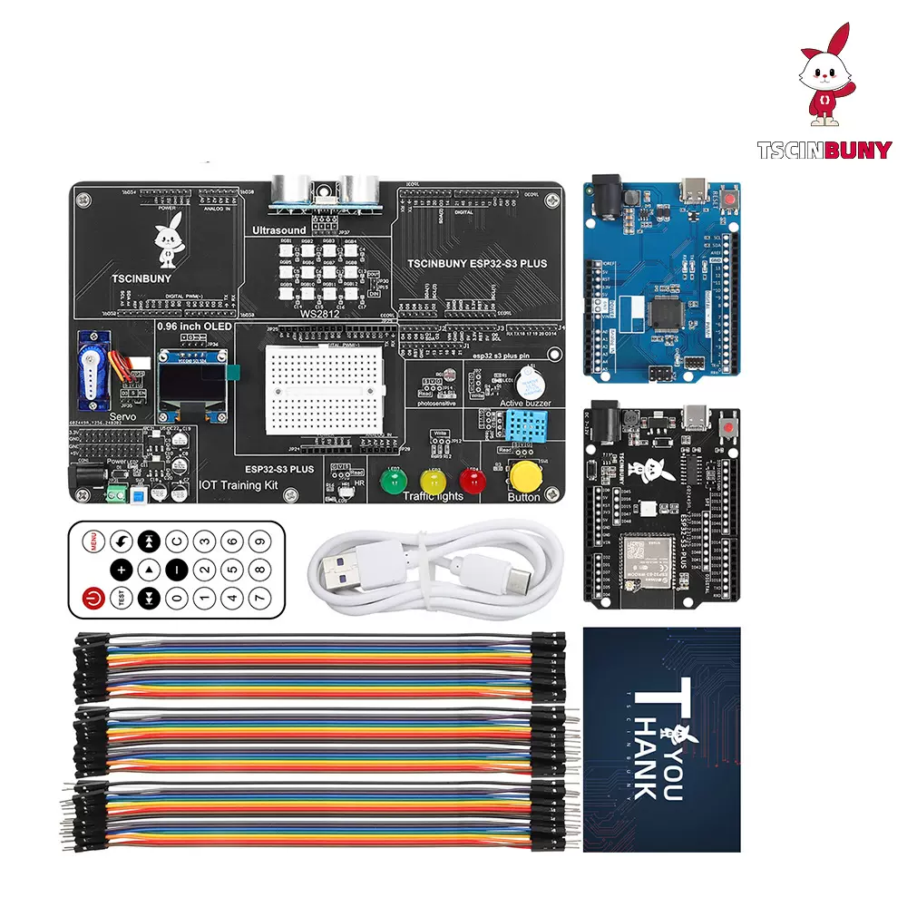 UNO兼并青少年初学编程入门教程ESP32S3PLOS物联网学习开发套件