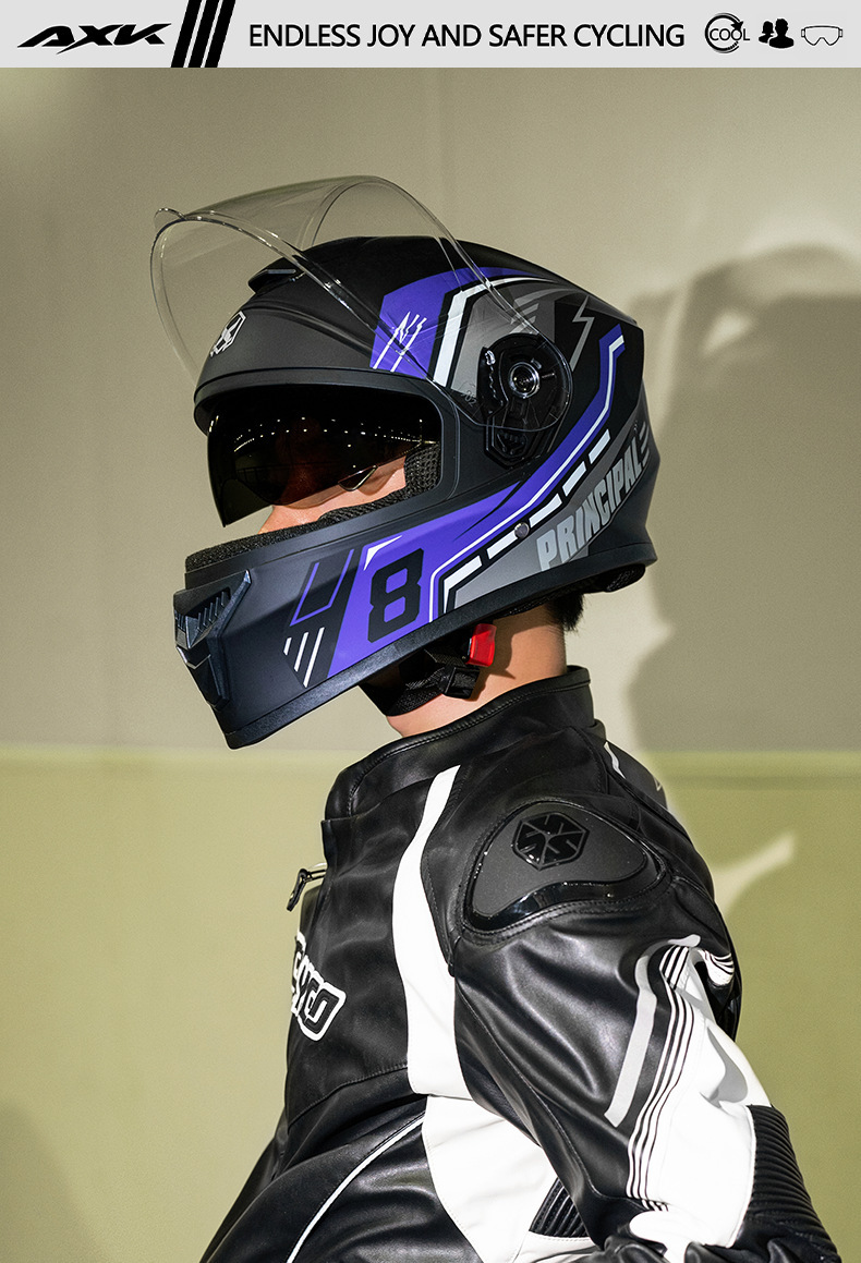 Foreign Trade Specializes in Motorcycle Helmets for Men, Anti-Fog and Warm Winter Motorcycles, Electric Motorcycles, Women's Full-Coverage Full-Face Helmets