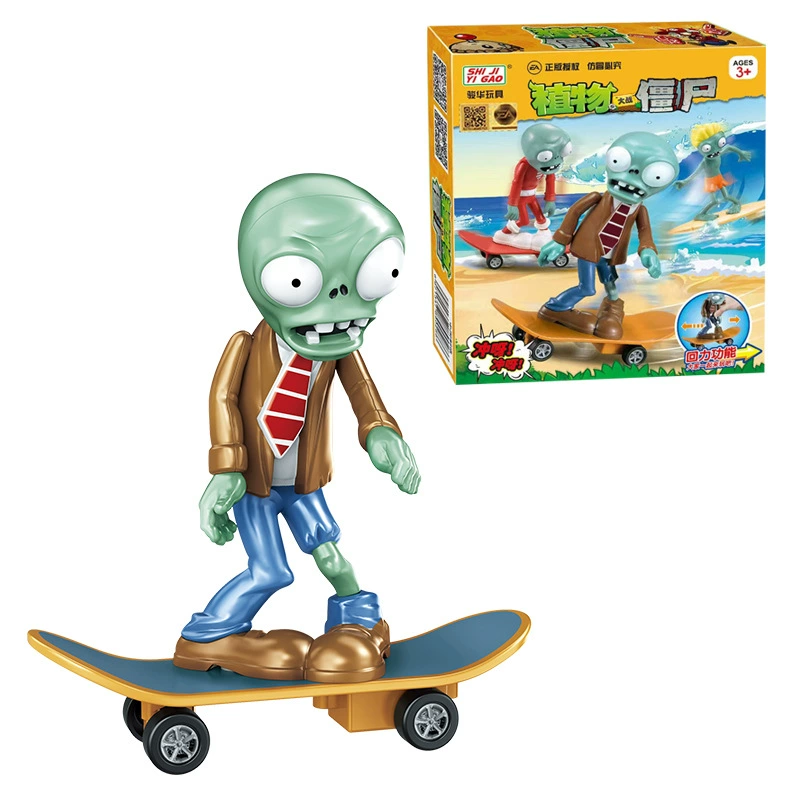 Воин, настоящий Plants vs. Zombies, большой игрушка, машина, минифигура, набор, подарочная коробка, можно запускать