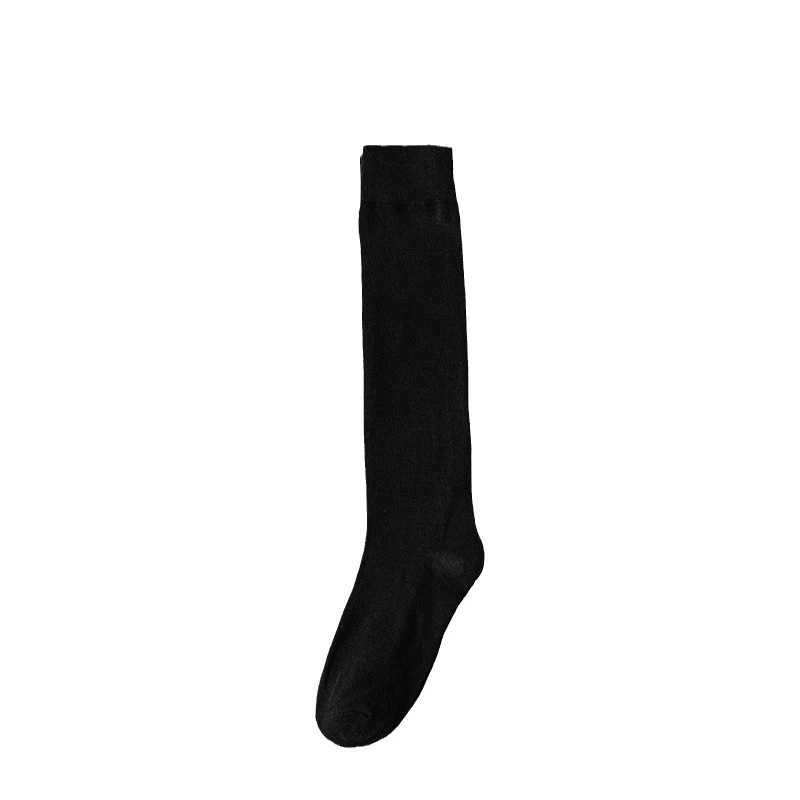 Demi-season colored Japanese socks, cute uniform, high boots, mid length